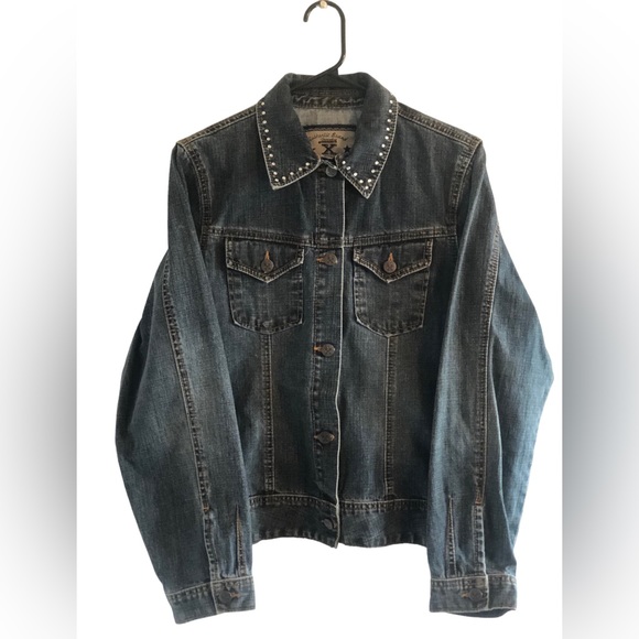 Authentic Brand 20X Jean Jacket Stud collar size Medium - Picture 1 of 9